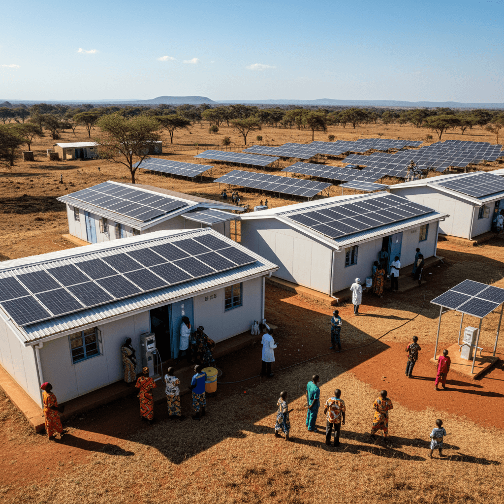 Africa Health Power Initiative delivering solar energy to rural healthcare facility in Africa